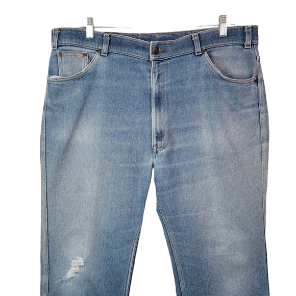 Levi's for Men With a Skoosh More Comfort Vintage Distressed Denim Jeans 40 Rare - Picture 3 of 16